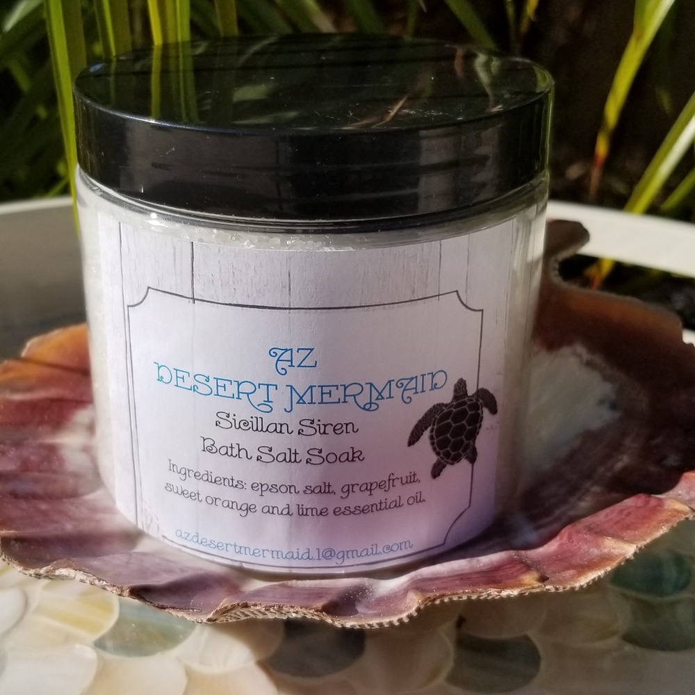 Homemade Sicilian Siren soaking bath salts
